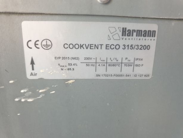 Wentylator wentylacja COOKVENT ECO 315/3200T