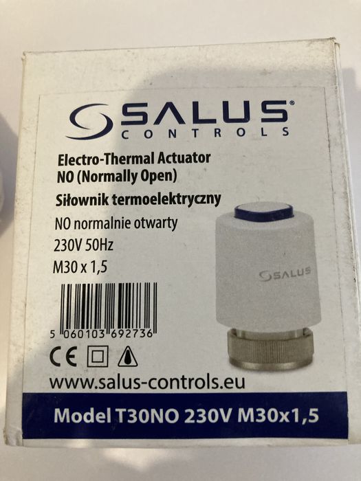 Siłownik termoelektryczny do ogrzewania podlogowego M30 230v NO