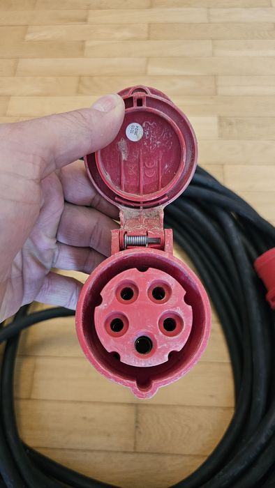 Kabel siłowy przedłużacz 16A 5x2.5 25 metrów  IP44