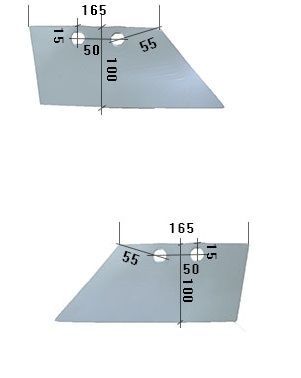 Lemiesz przedpłużka Niemeyer 26088/P 26087/L mocna stal produkt polski