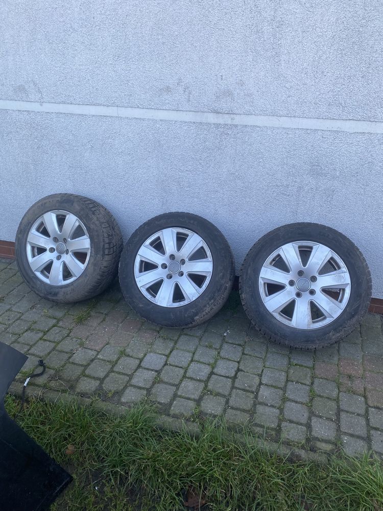 Felgi opony koła audi vw 5x112 całoroczne 16r 225/55 et 45 7.5jx16