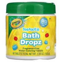 Crayola Shaker Bath Dropz цветные таблетки для ванны. 60 шт. Оригинал