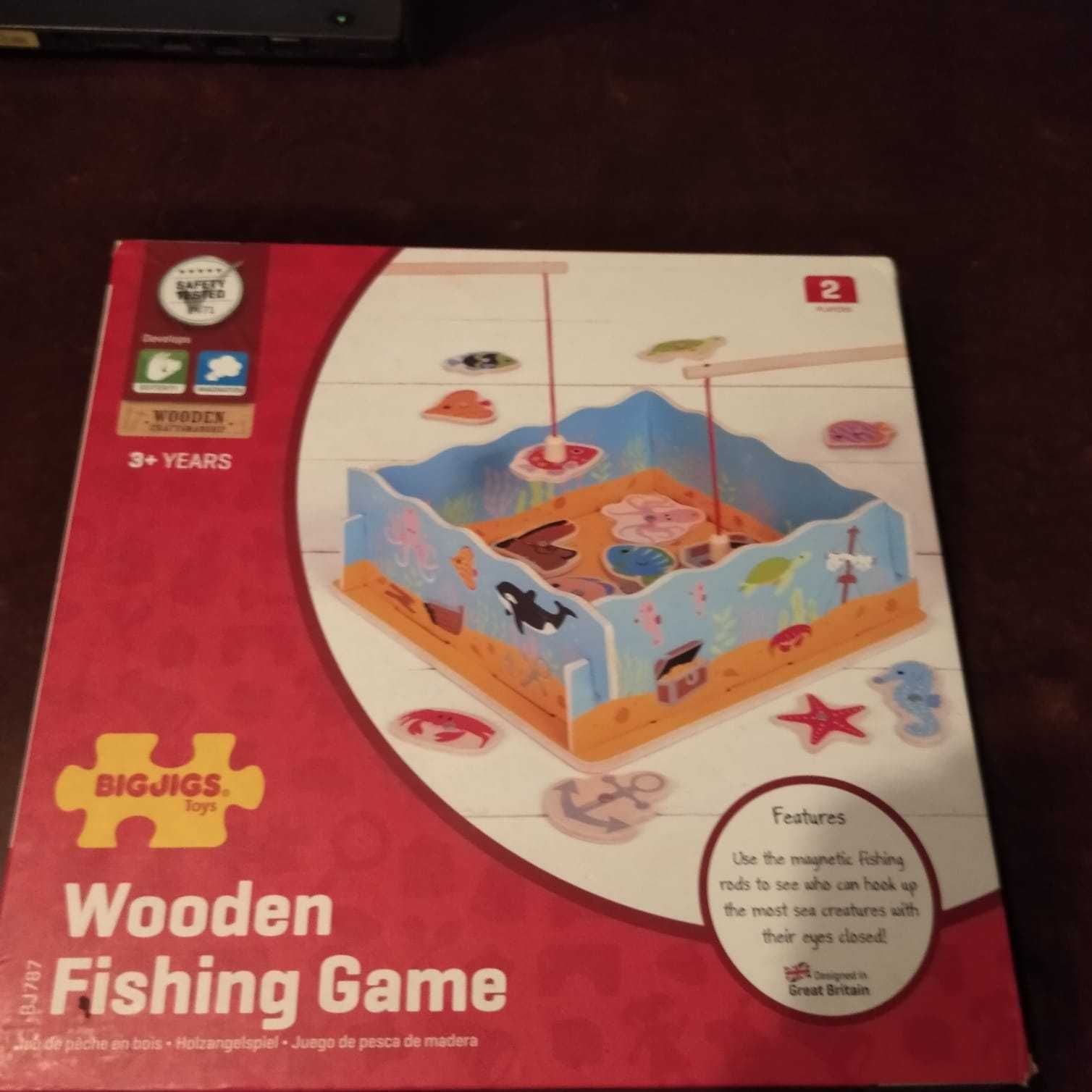 wooden fishing game