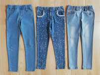 Legginsy jeansowe jegginsy spodnie skinny jeansy NEXT Reserved 116/122