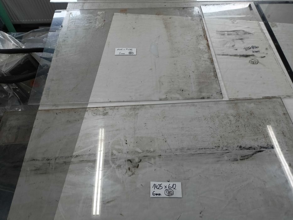 Pleksi Plexa Pleksa 3mm arkusz 53x89cm okno, do koparki itp TANIEJ 70%
