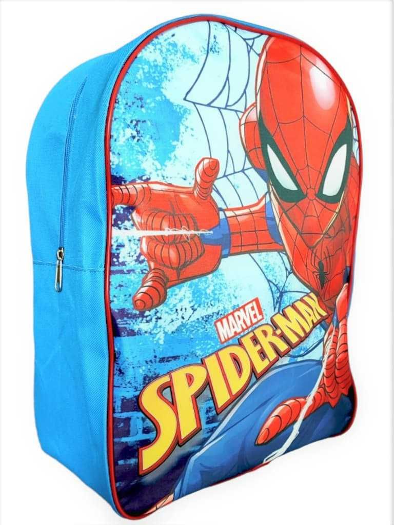 Zestaw Duży Plecak Śniadaniówka Bidon Spiderman
