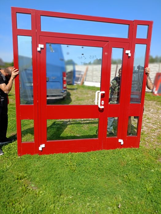 Drzwi aluminiowe używane z Niemiec super stan dostawa gratis cały Kraj