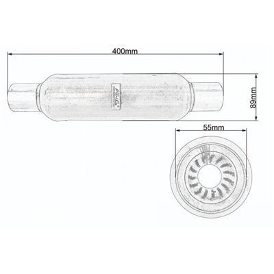 Tłumik Środkowy Fi55 Awg