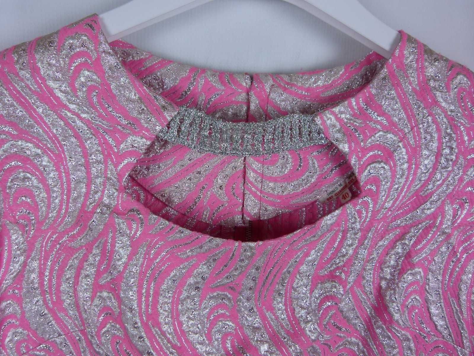 hinduska bluzka pink silver / L