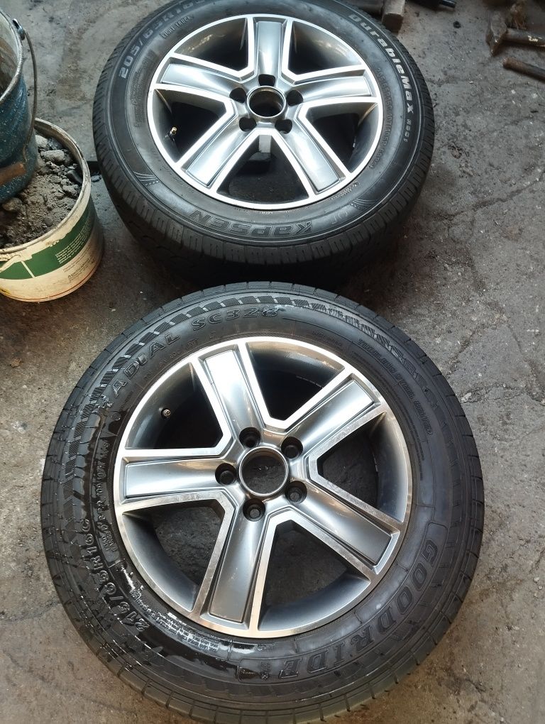 Пара дисків Audi Volkswagen Skoda Mercedes R16 5*112