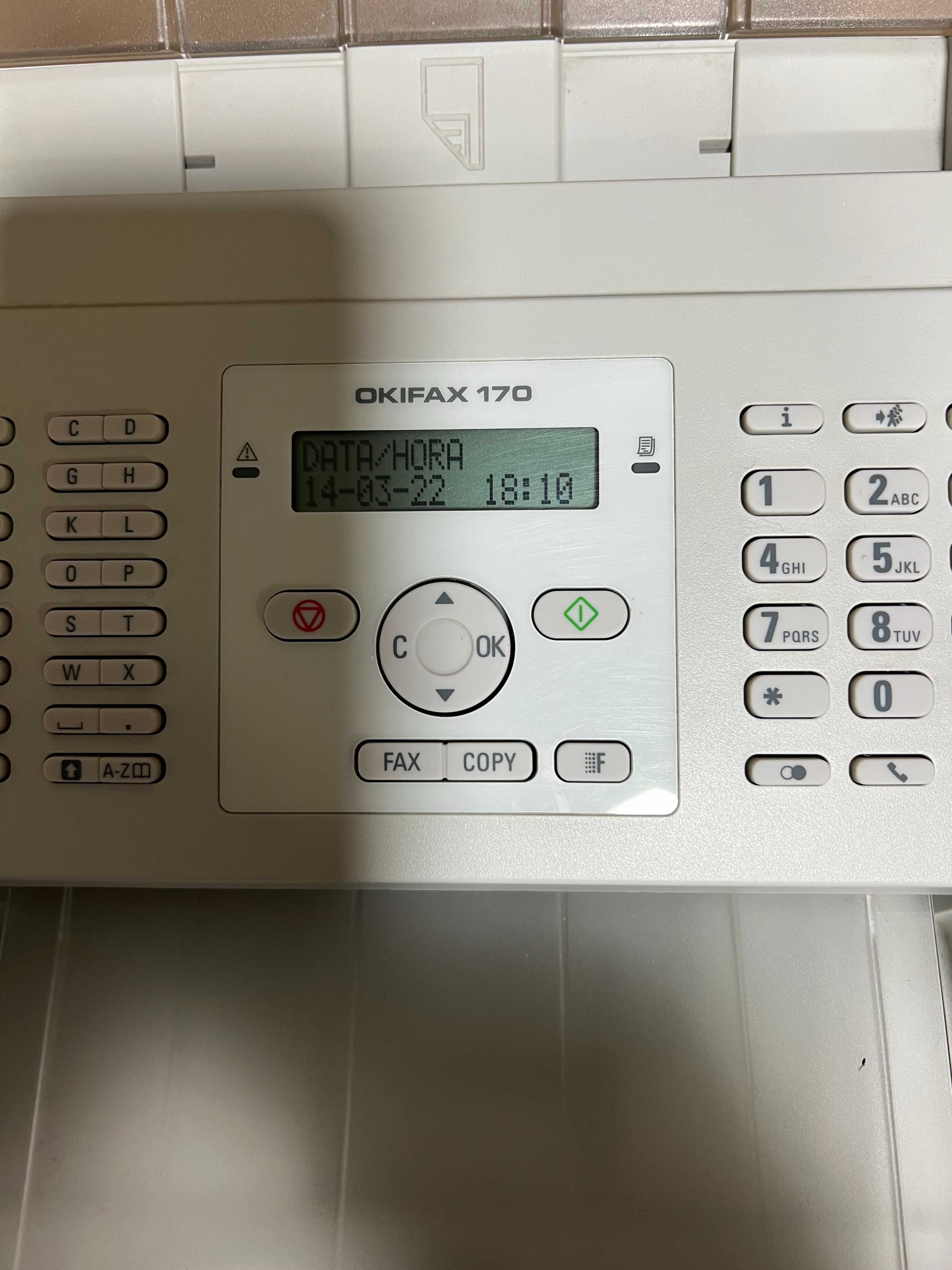 Fax OKIFAX 170  a toner com 21000 cópias
