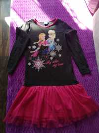 Piżama, koszulka nocna Disney Frozen Anna i Elza r. 122/128