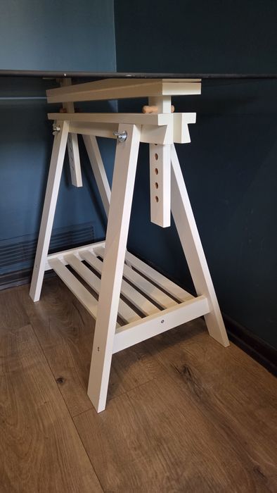 Biurko Stół ikea  szklany blat