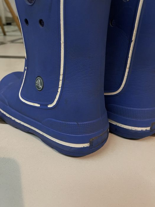 Гумові сапоги чоботи Crocs j2 33 34 сині