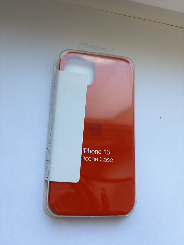 Etui iphone silicon case z logo apple  czerwone red