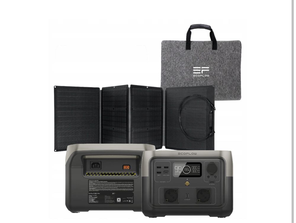 Przenośna stacja zasilania EcoFlow River2 MaxPANEL FOTOWOLTAICZNY 160W