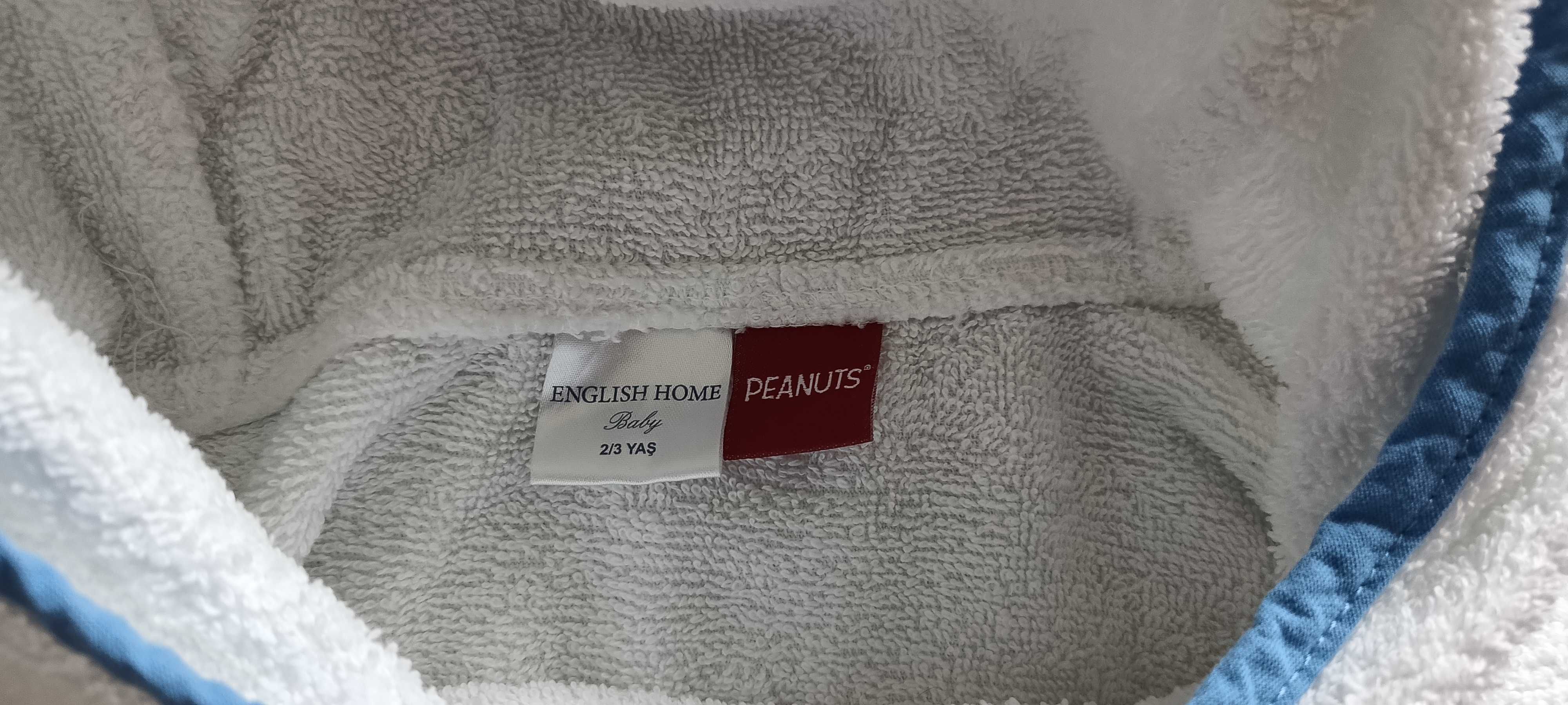 Ręcznik ponczo kąpielowe z kapturem dla dziecka 2/3 lata Snoopy