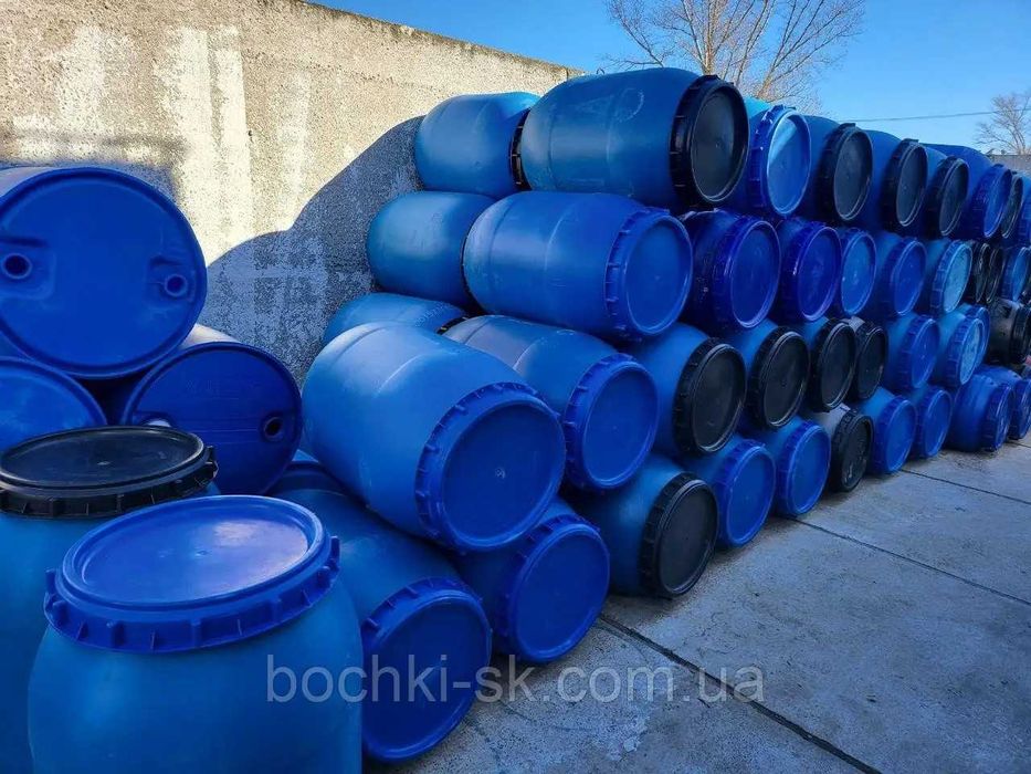 Бочки,тара б/в пластик 30,50,60,100,160,200,220л, ХАРЧОВІ у Дніпрі