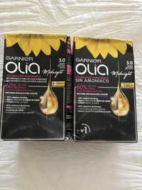 4 caixas OLIA da GARNIER - cabelo 3.0 negro natural