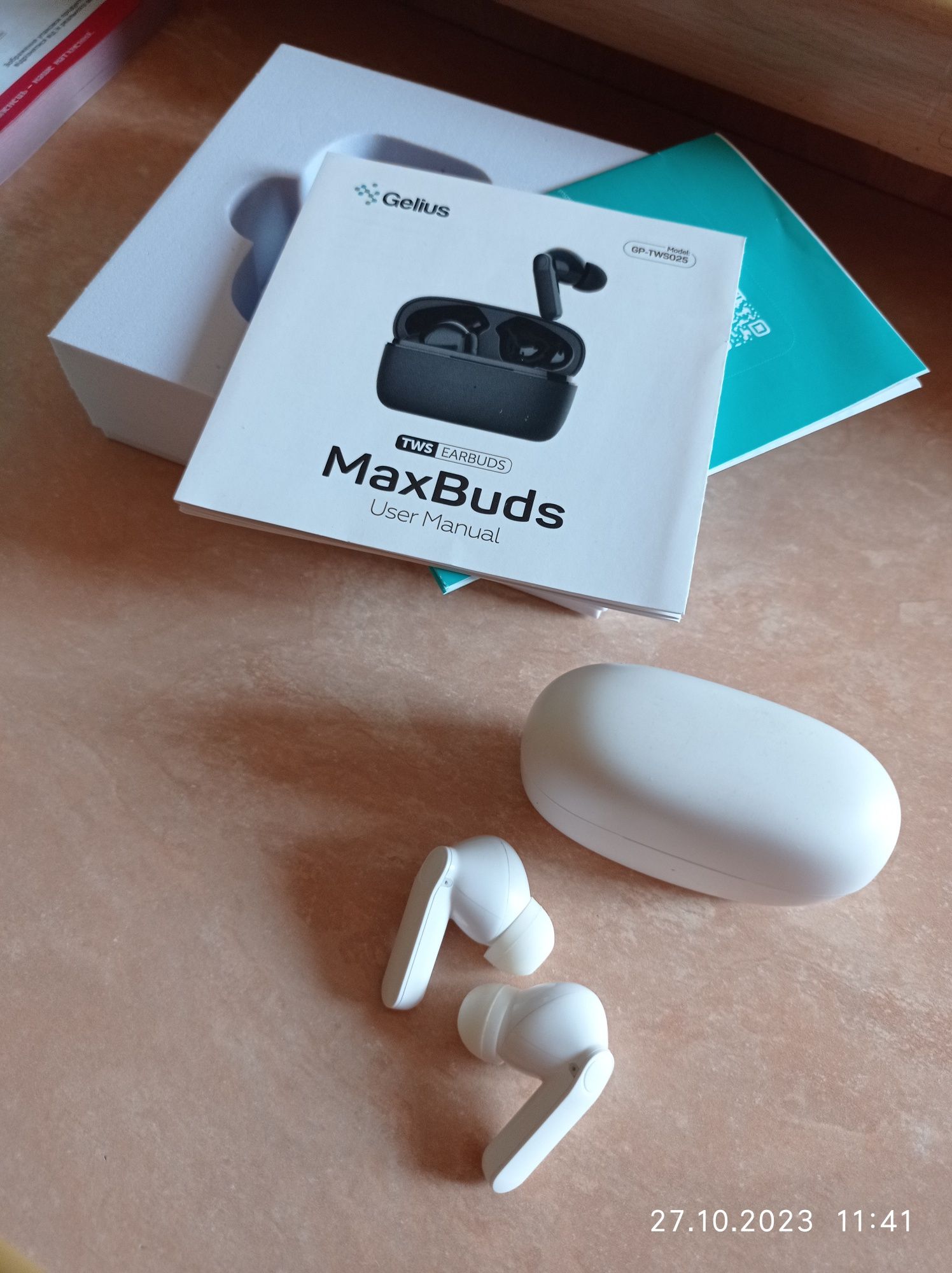 Навушники Bluetooth TWS  Gelius MaxBuds GP-TWS025 White