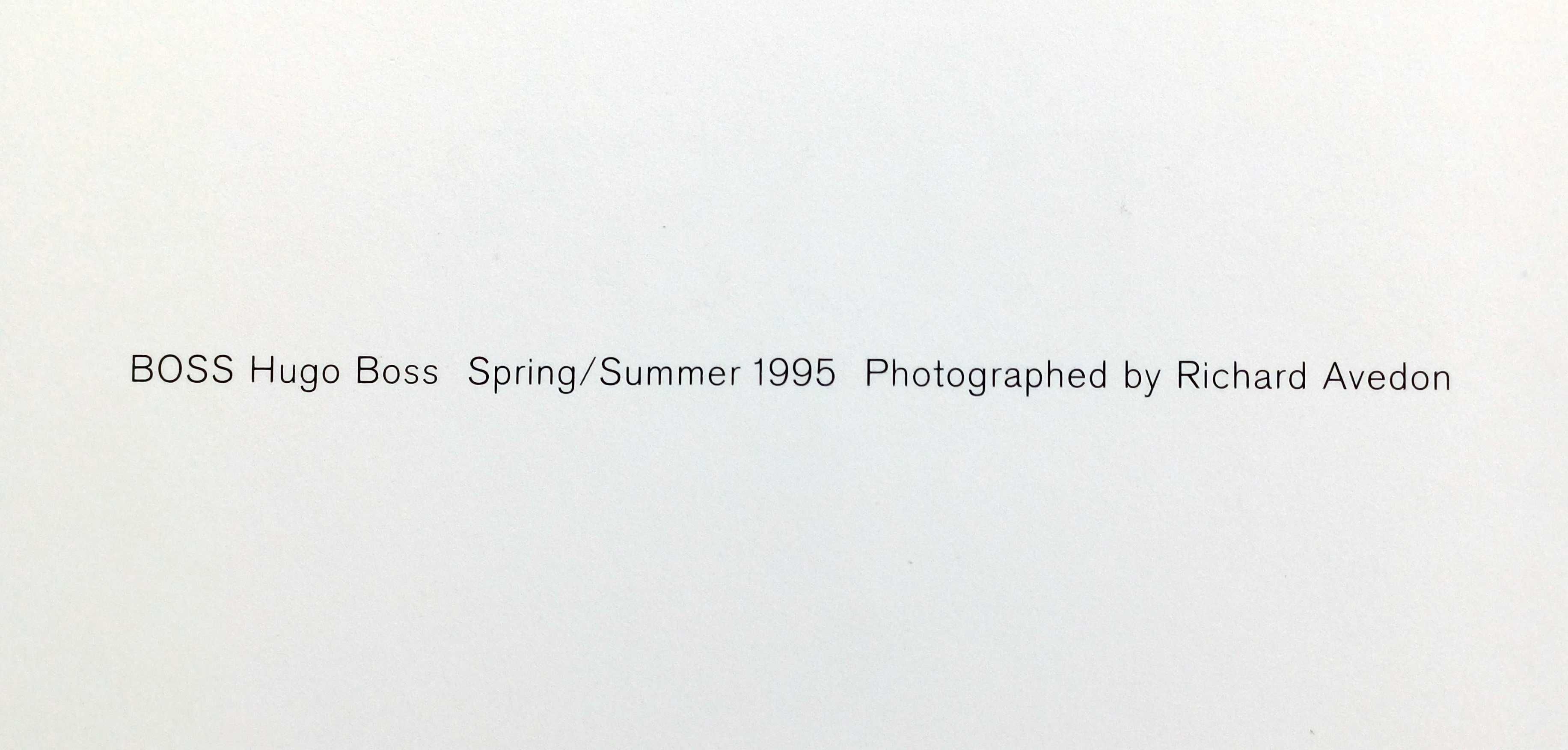 Catálogo Hugo Boss com 14 fotos de Richard Avedon de 1995