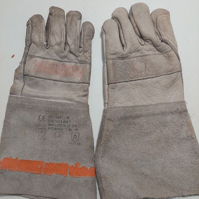 Рукавиці шкіряні робочі вогнетривкі пожежні рятувальника