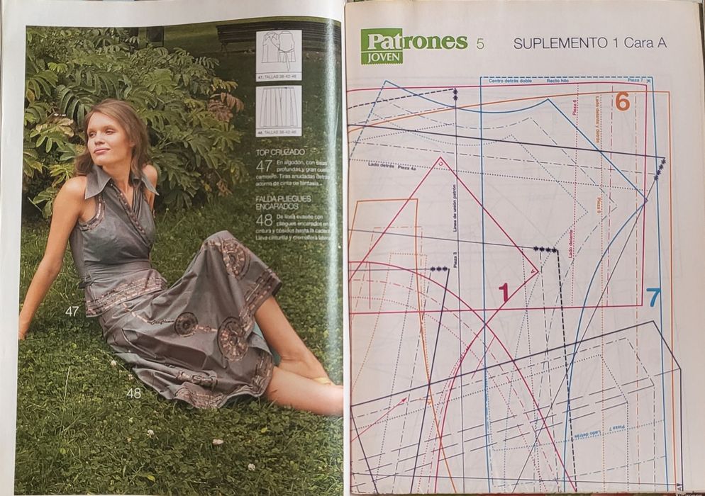 Revistas com modelos de costura Diana e Patrones