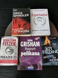 5 książek autorów Fritzek Spingler Harging Fielding Grisham