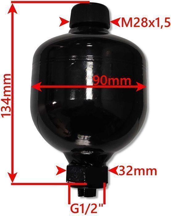 Amortyzator Hydrauliczny HYDROAKUMULATOR Membranowy 0,32L 1/2'' [2434]