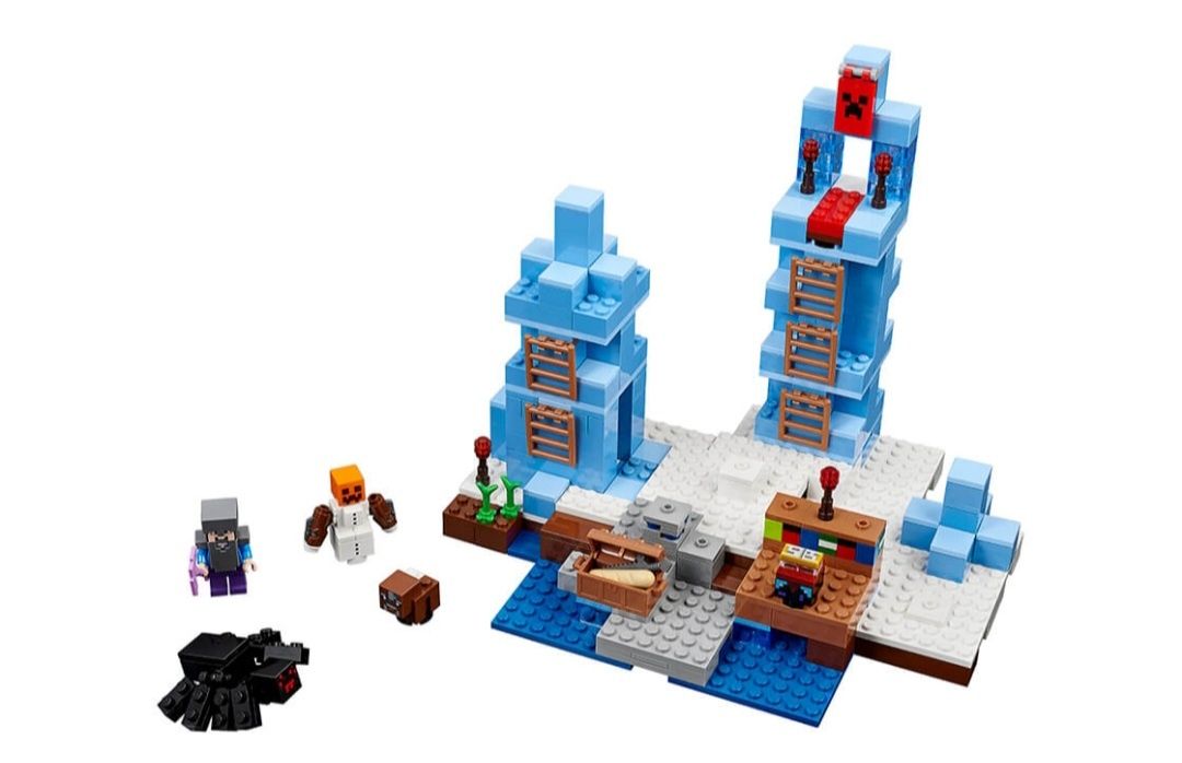 РІДКІСНИЙ Конструктор LEGO Minecraft 21131, "Крижані шипи". 454 деталі