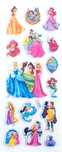 zestaw naklejek wypukłych wodoodpornych Księżniczki Disney Princess