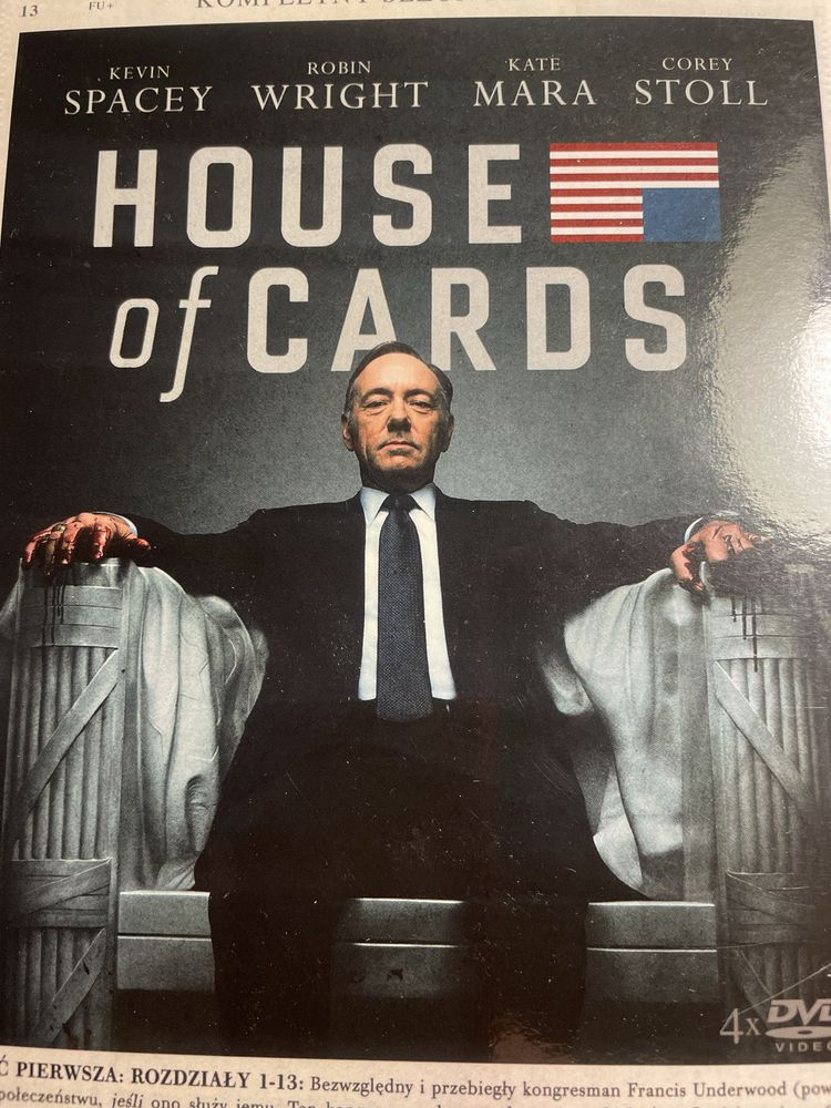 House of Cards na DVD [sezony 1-4]