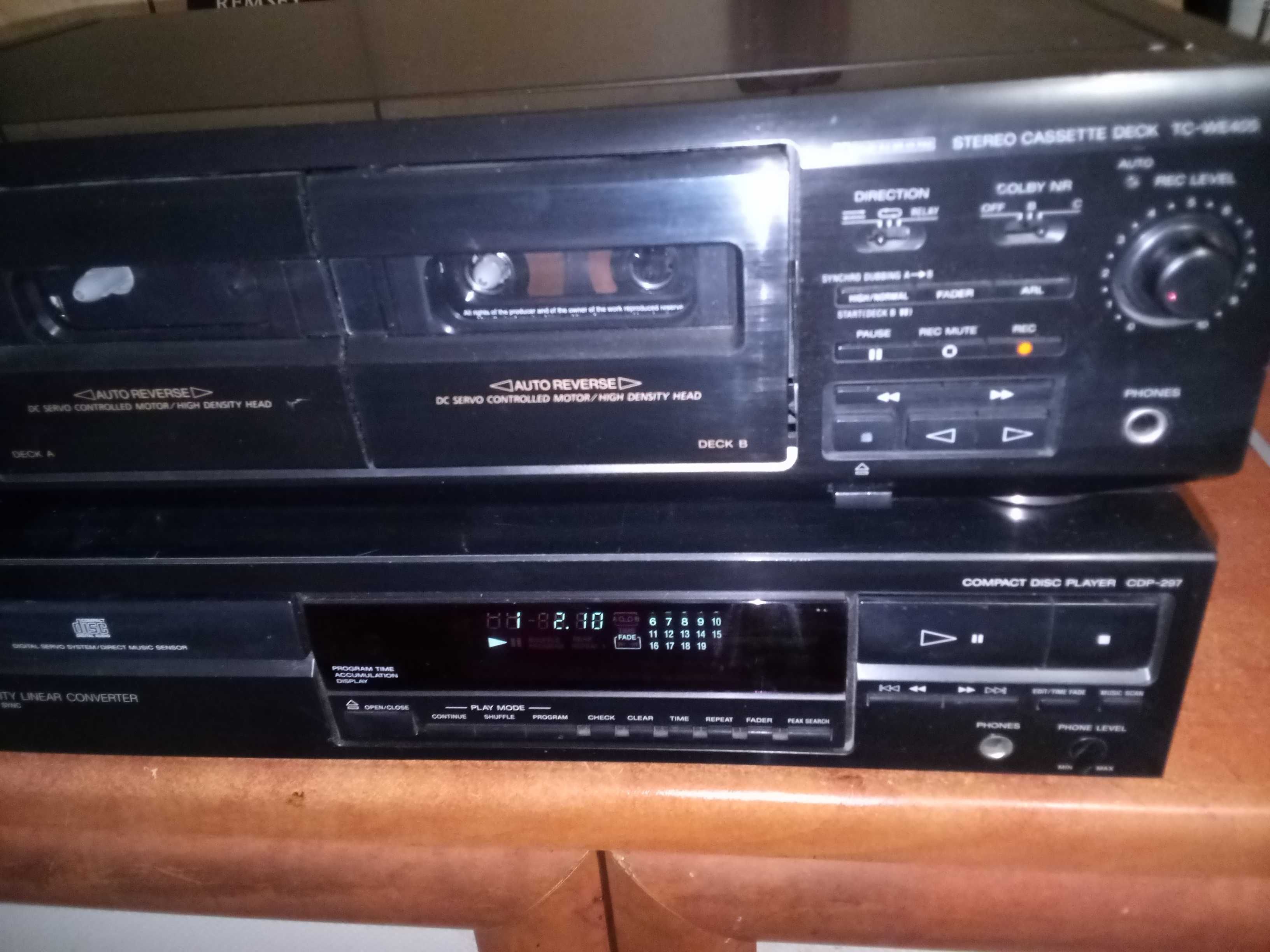 Wieża HiFi SONY TCWE405, CDP297