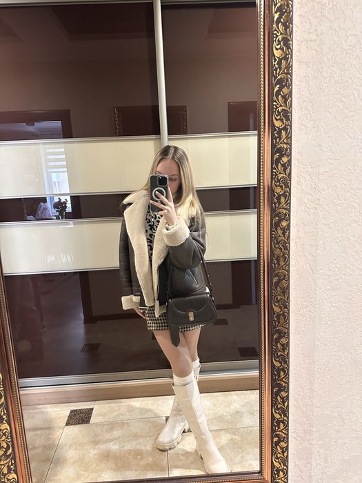 Жіноча дублянка (коричнева)