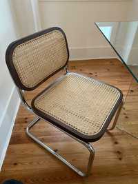 Cadeira jantar rattan style vintage