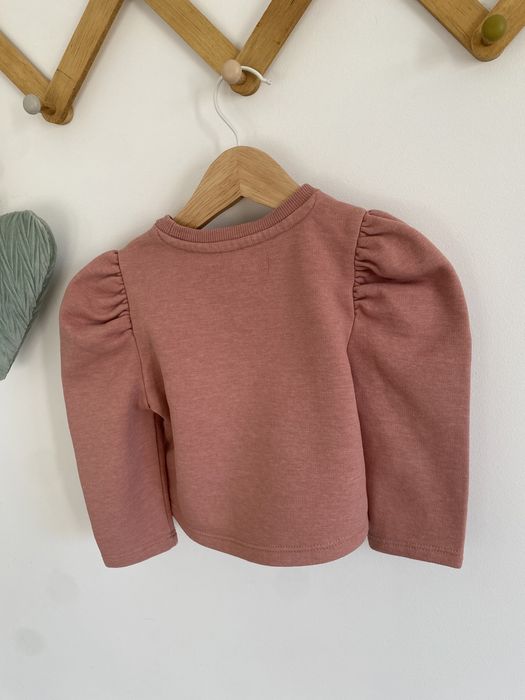 Bluza amy & lucy 92 pudrowy róż bufki