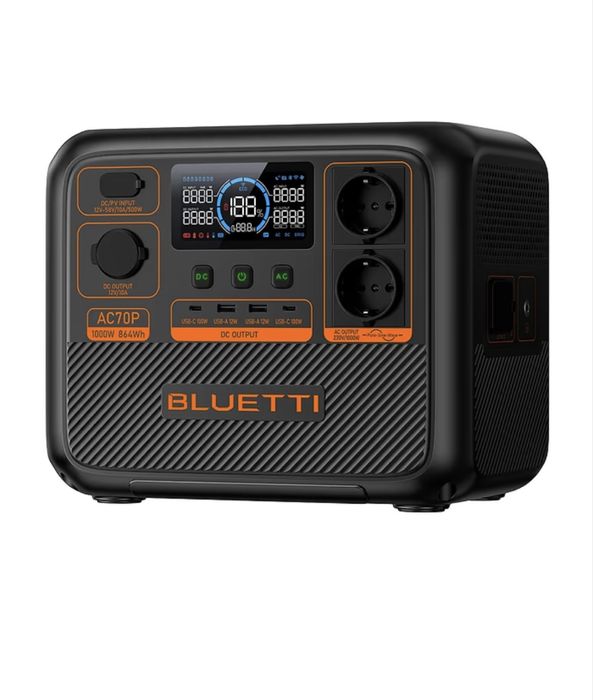 Зарядна станція універсальна Bluetti AC70P 864Wh 1000W