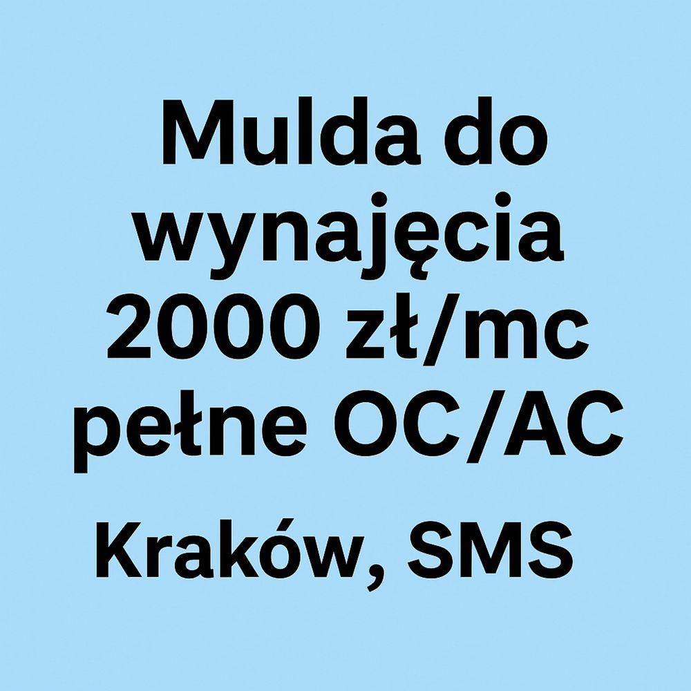 Przyczepa typu mulda do wynajęcia