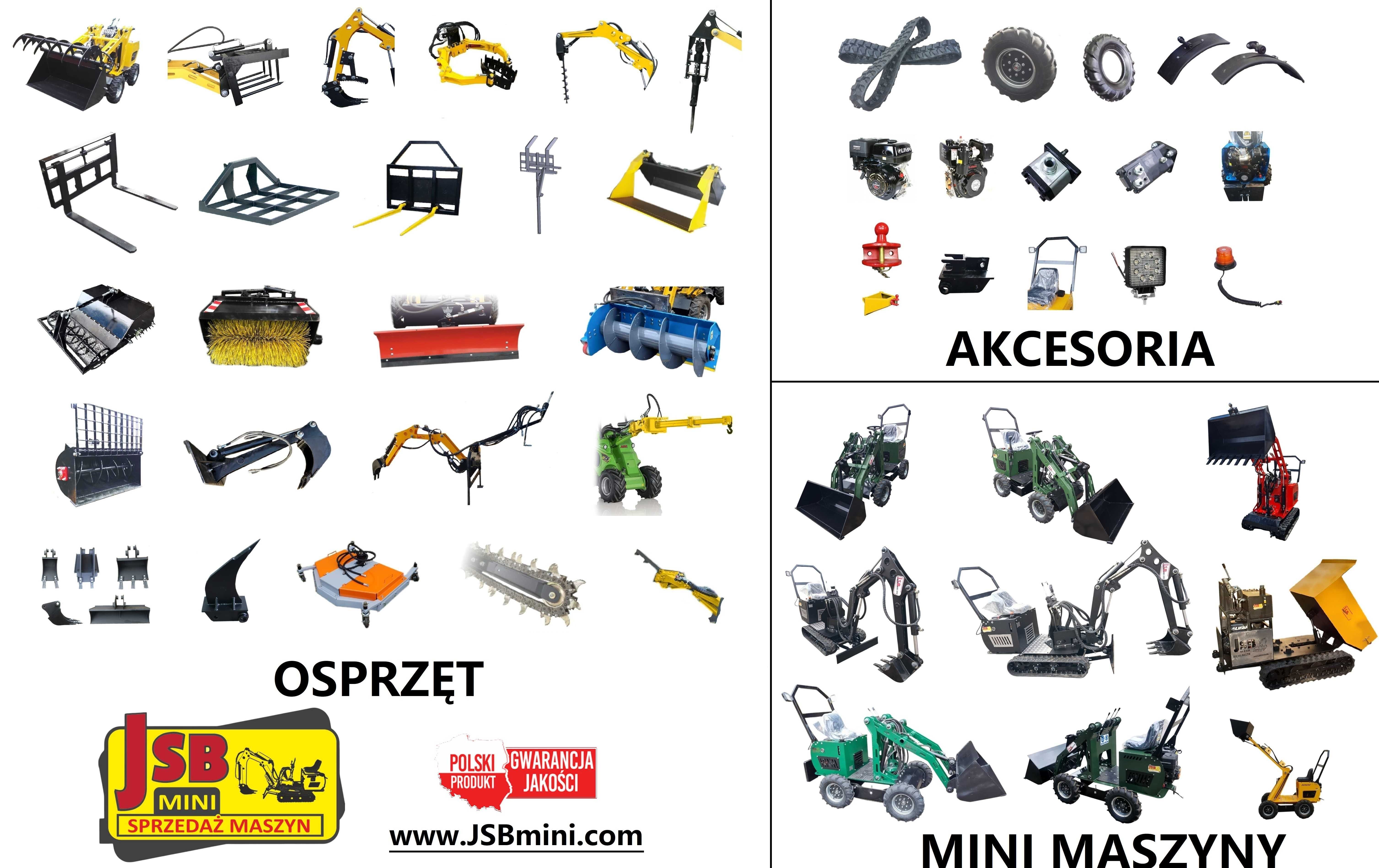 Mini ładowarka kołowa przegubowa łamana MS-L116KN JSB - Wiertarka