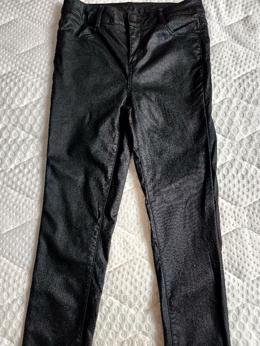Spodnie skinny, woskowane XS - S