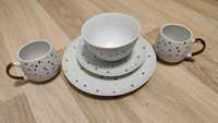 NOWY Uroczy ceramiczny serwis do herbaty/kawy