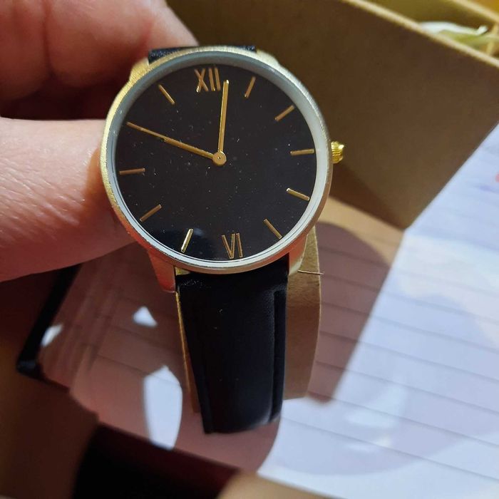 часы мужские ив роше черный браслет золотистый матовый корпус