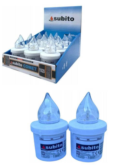 Zestaw 10 wkładów led elektrycznych