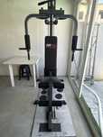 Máquina Musculação FITFIU usada c/Hálteres alteráveis de até 8Kg cada