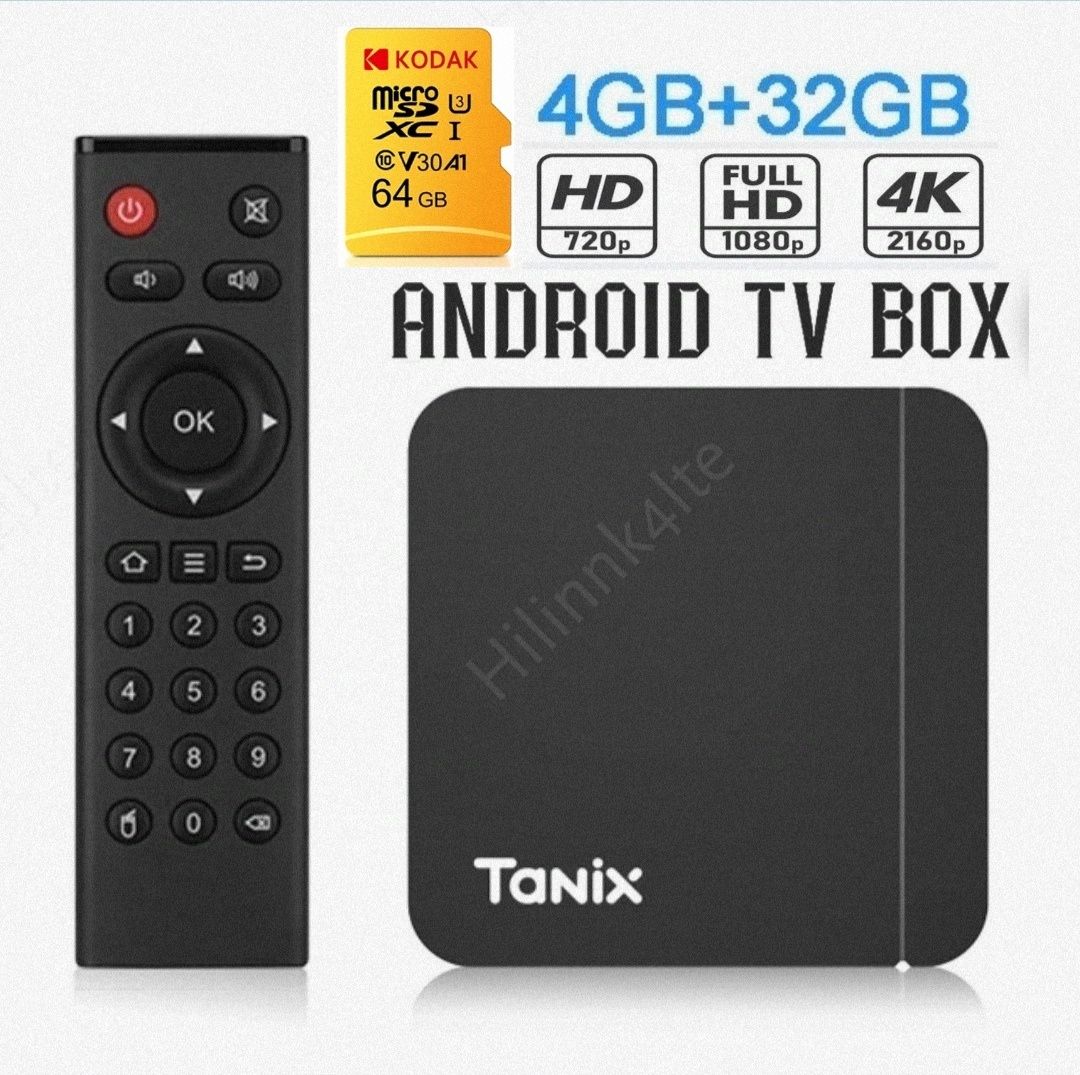 Оригинальная ТВ IP приставка Tanix W2 Android 11 Amlogic S905W/4/32Gb