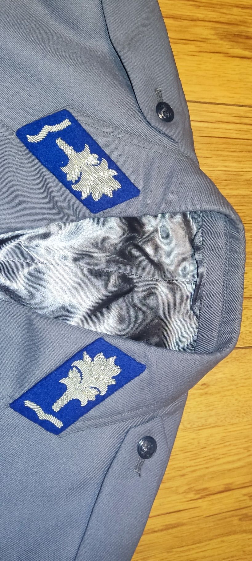 Mundur milicyjny Milicja MO PRL gabardyna spodnie czapka