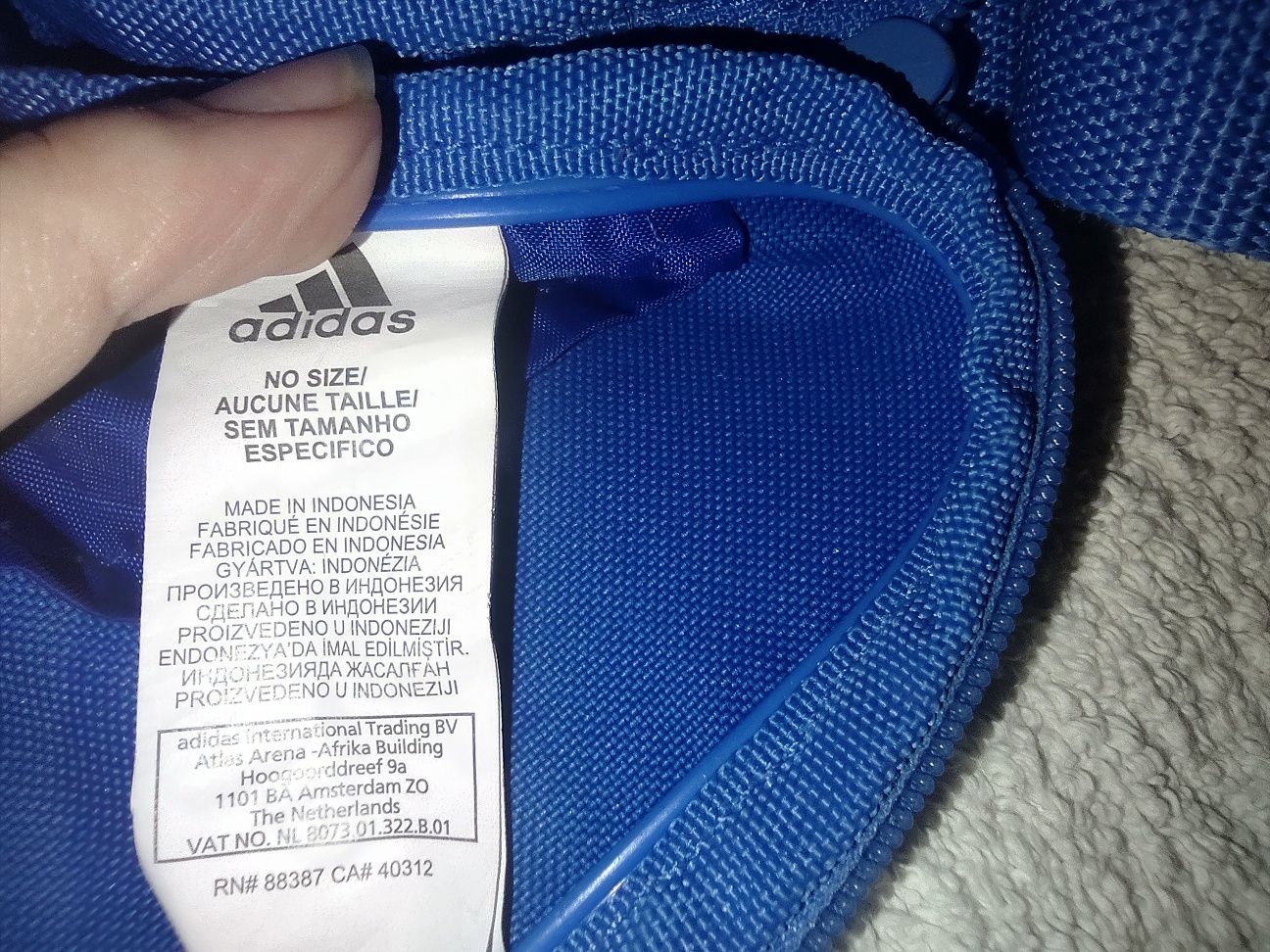 Saszetka Adidas niebieska