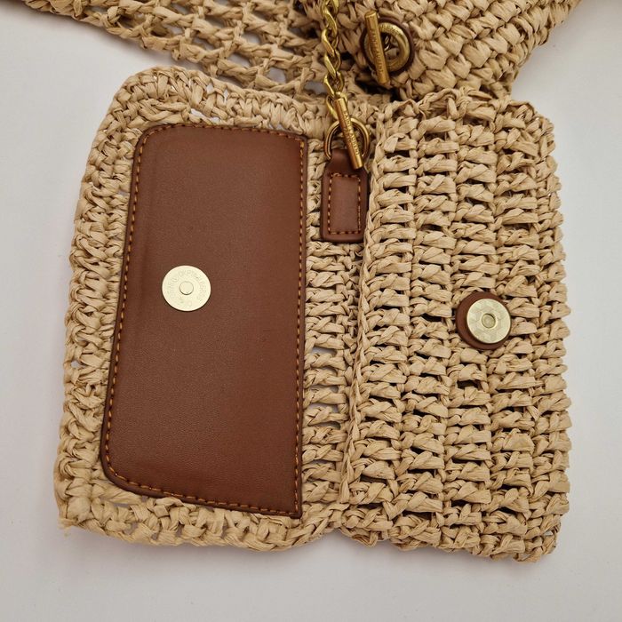 сумка шоппер Saint Laurent Panier Large Raffia Tote Bag