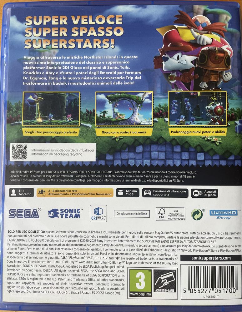 Sonic Superstars PS5