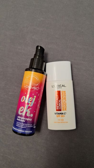 Loreal revitalift spf oraz olejek do włosów onlybio